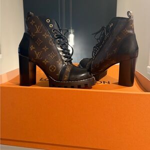 Authentic Louis Vuitton Star Trail Ankle Boot in size 39 1/2 or U.S. Women’s 9
